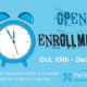 Open Enrollment from Oct. 15th - Dec. 7th